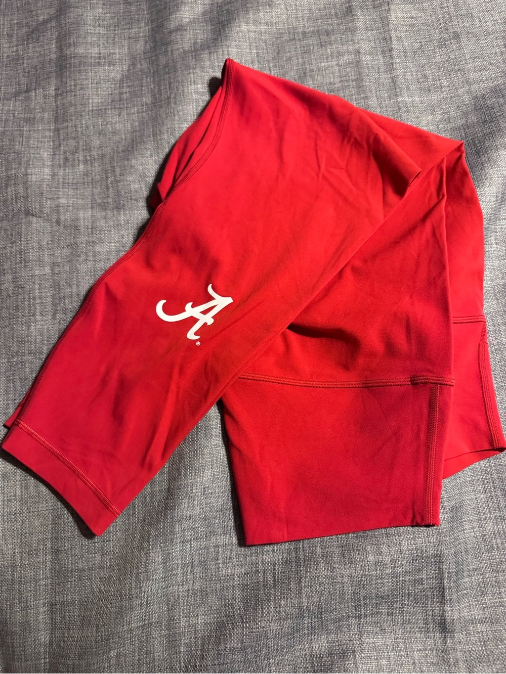lululemon athletica Red Active Leggings with White University of Alabama Logo